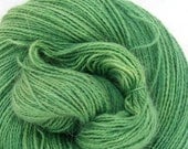 Hand Dyed Angora Silk Laceweight Yarn 435yds 50g Leaf