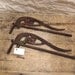 Pair of Cast Iron Swing Arm Curtain Rods Lot Art Deco 20s