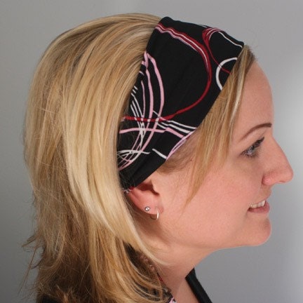 Headbands for Women Dressy Pink Black by StylishModeHeadbands