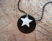 SALE Lone Star Enamel Necklace