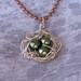 Wire Birds Nest - Handmade Wire Wrapped Pendant