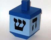 10 Small Dreidel Favor Boxes