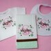 Personalized Burp Cloth, Bib and Bodysuit - Girl