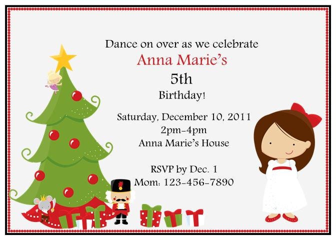 Nutcracker Party Invitations Set of 12