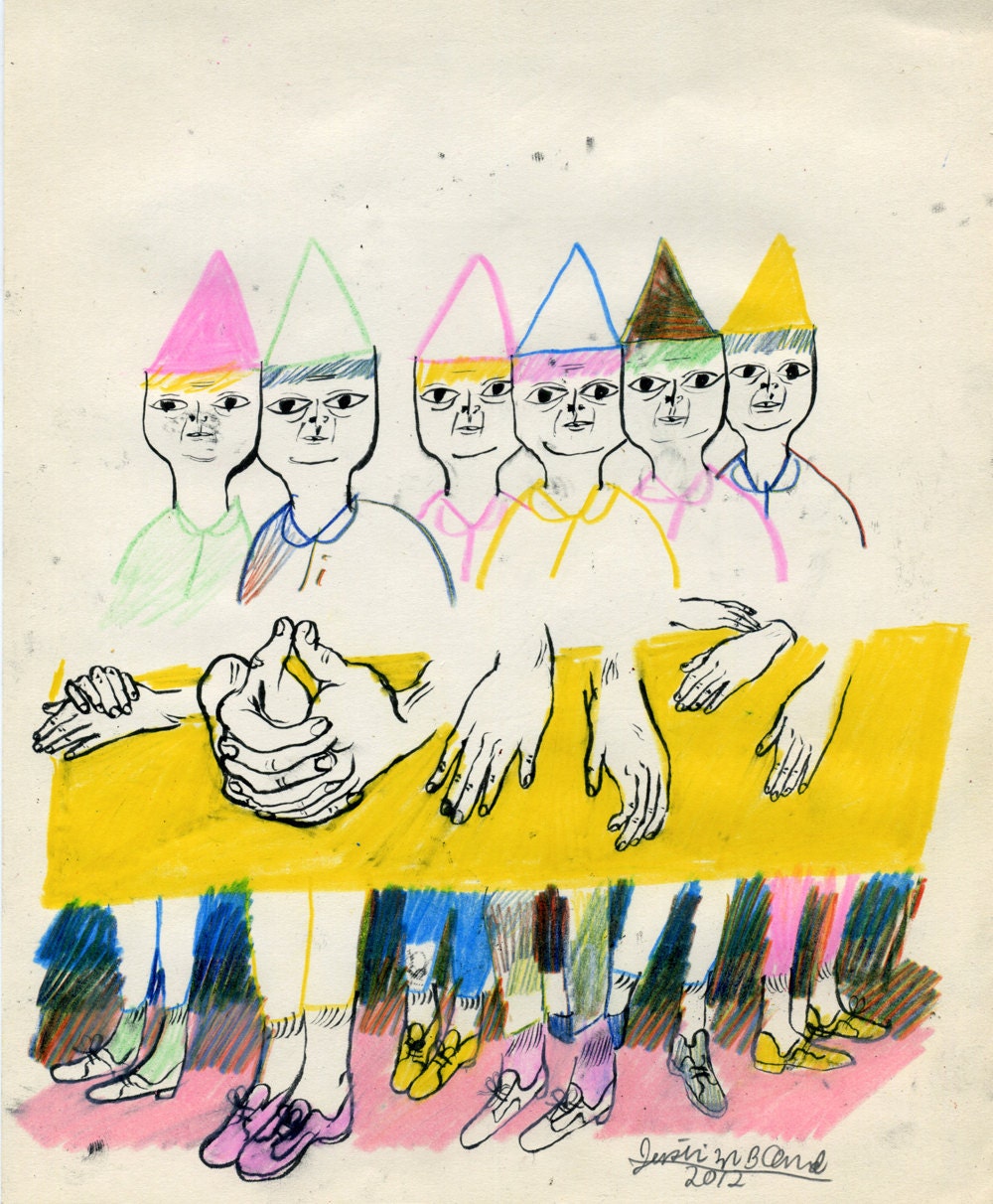 Table For Six (original drawing, 2012)