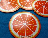4 Orange Playing Cards