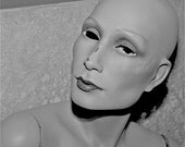 Black and White Mannequin photograph head spooky freaky weird abstract face