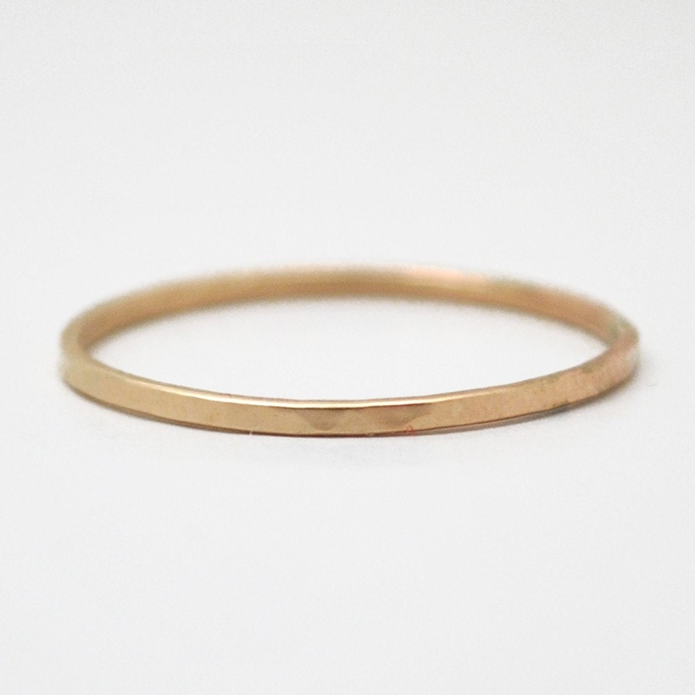 Slim Stacking Ring in 14k Yellow Gold - Recycled Metal