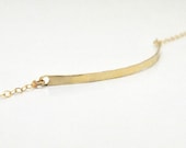 14k Gold Fill ID Bar Bracelet - Recycled Metal