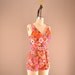 resereved 1960s playsuit 60s psychedelic onesie vintage Romper One piece swimsuit size medium