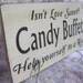 Rustic Wedding Love is Sweet Candy Bar Buffet Sweets Table Treat Sign Reception
