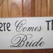 Rustic Wedding Here Comes the Bride and They Lived Happily Ever After Sign Double sided Ring Bearer Flowergirl Photo Prop