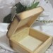 Rustic Wedding Ring Bearer Box Keepsake Woodburned Personalized Engraved Natural Pillow Alternative