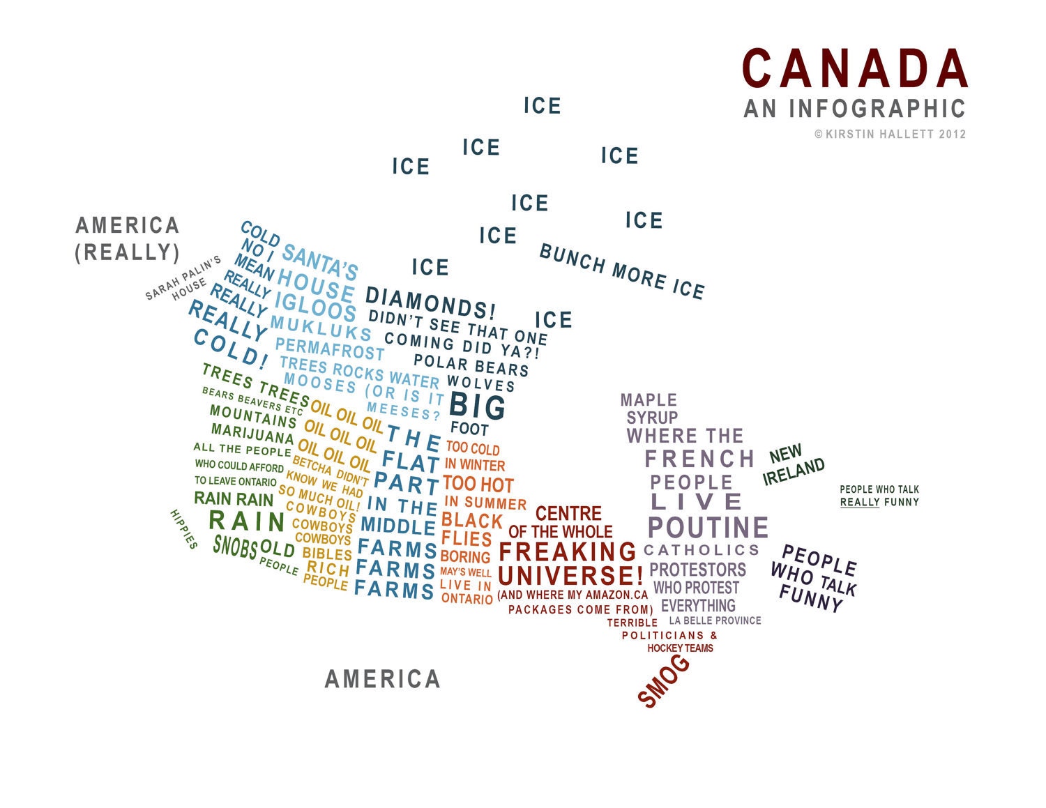 Canada - A Map in Words