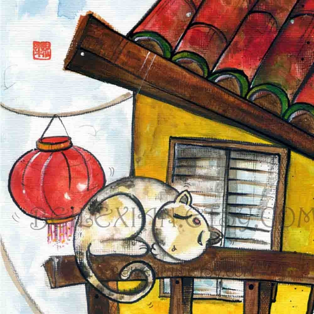 chinatown cat  ( Print )