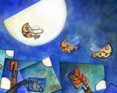 half moon night ( Limited Print ) flying fish