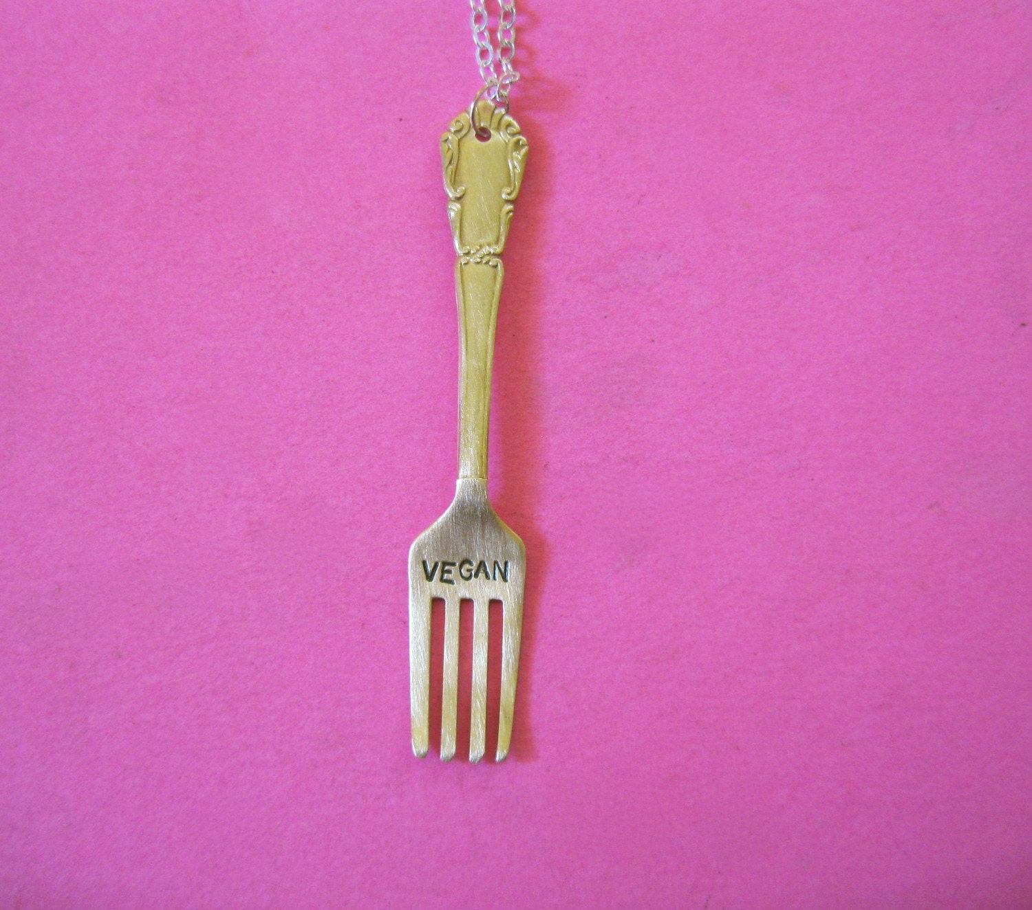 Vegan Fork Necklace