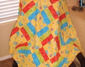 Yellow Dragons Baby Quilt