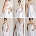Vintage inspired bridal gown wrap dress