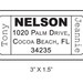 Custom Ticket Return Address Rubber Stamp AD47