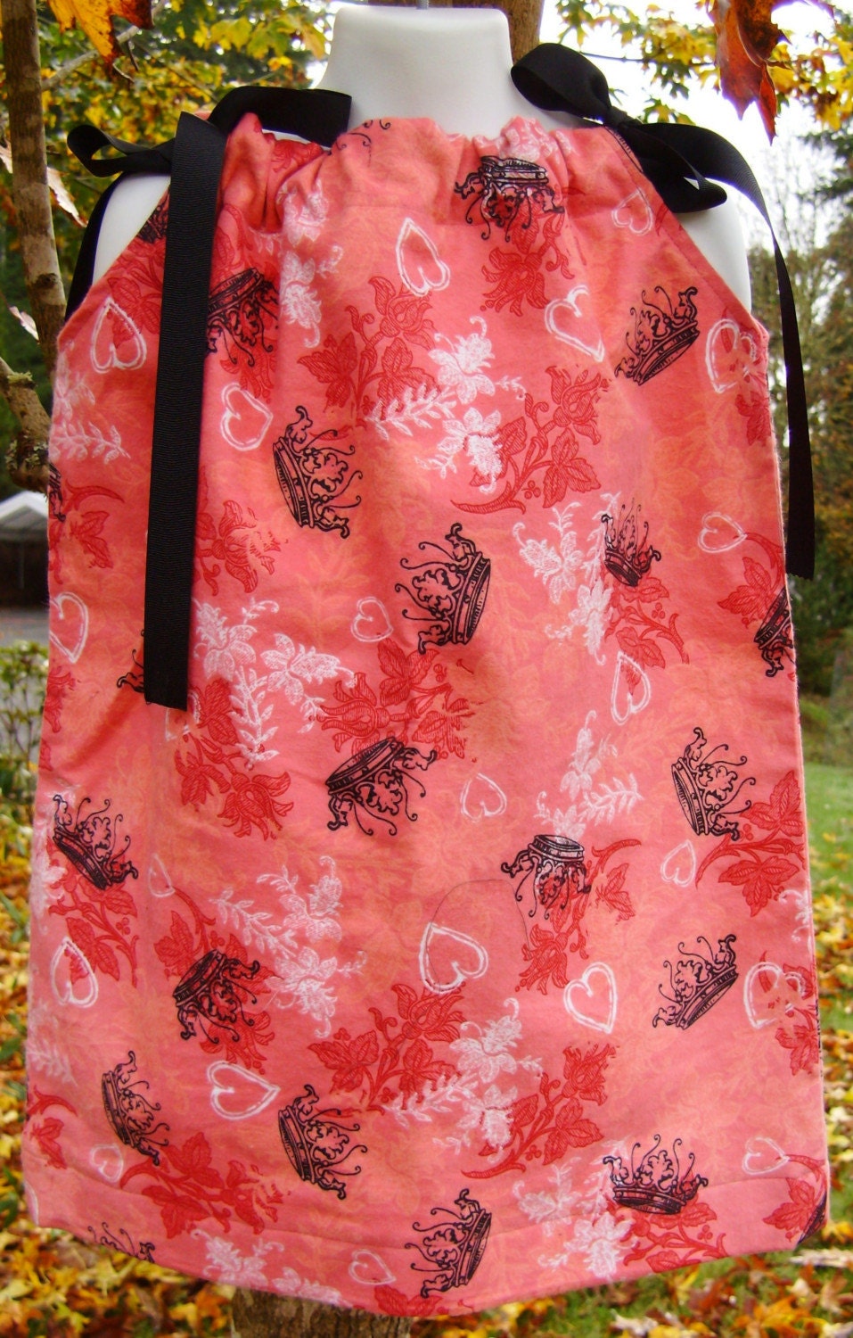 Royal Princess Flannel Pillowcase Dress 2T/3T