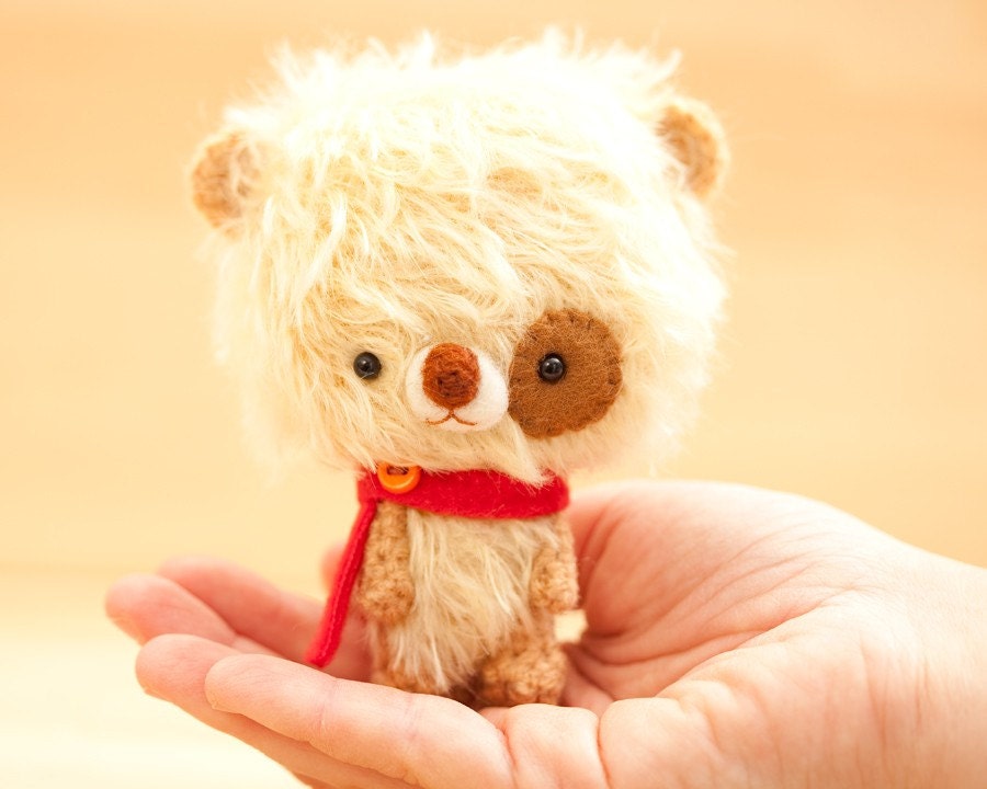 Handmade teddy  bear plush toy made to order - Mikun -
