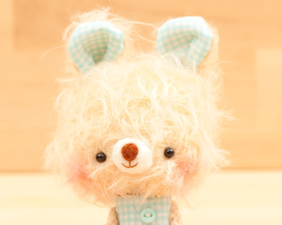 stuffed bunny / amigurumi teddy bear toy - Dumo - made to order -
