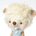 amigurumi teddy bear toy in yellow -made to order- Ori -