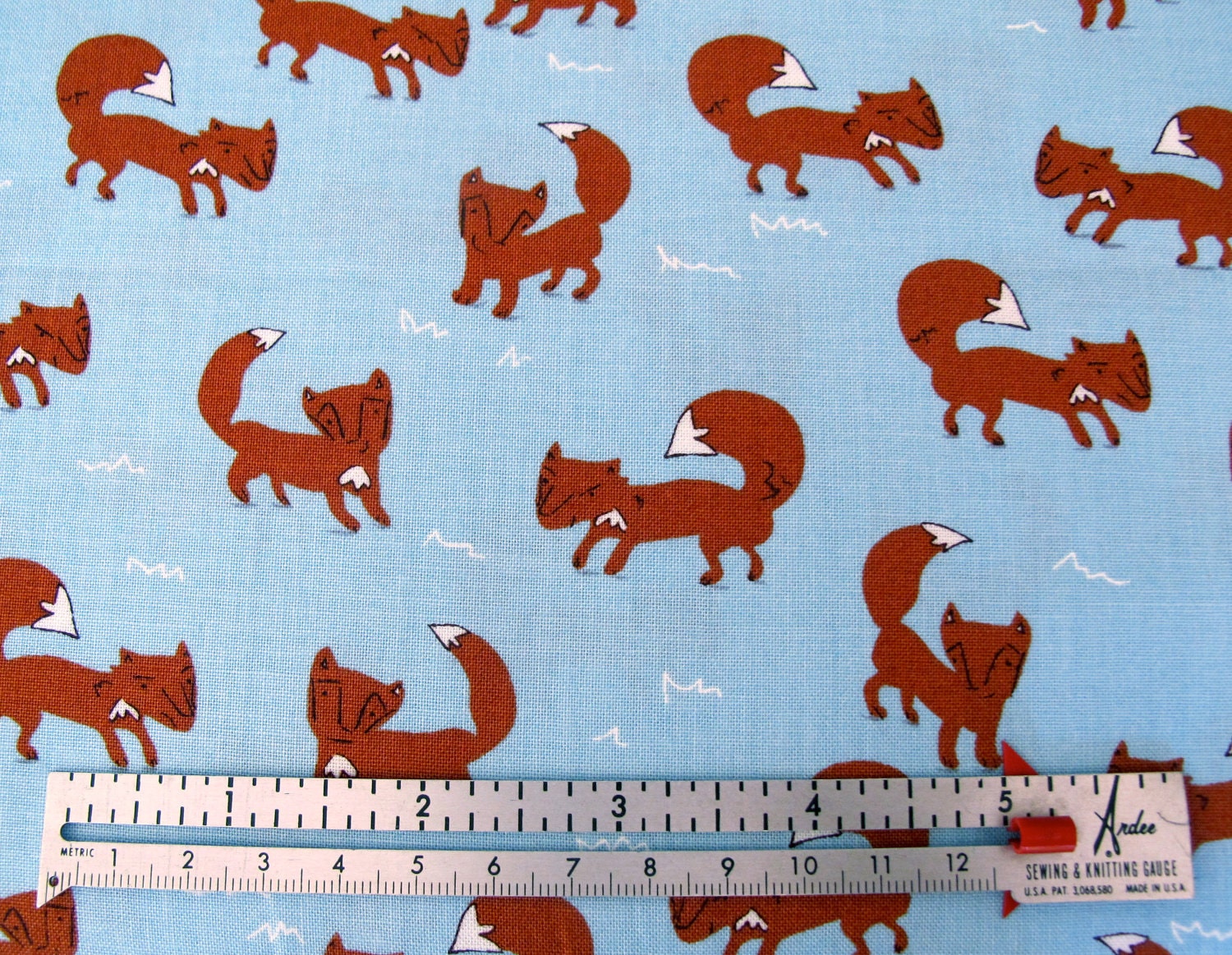 A Walk In The Woods -The Fox- Blue Bell -  By Aneela Hoey For Moda - 9.85 For One Yard