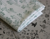 Sticks Fabric - Moss Green - Small Piece