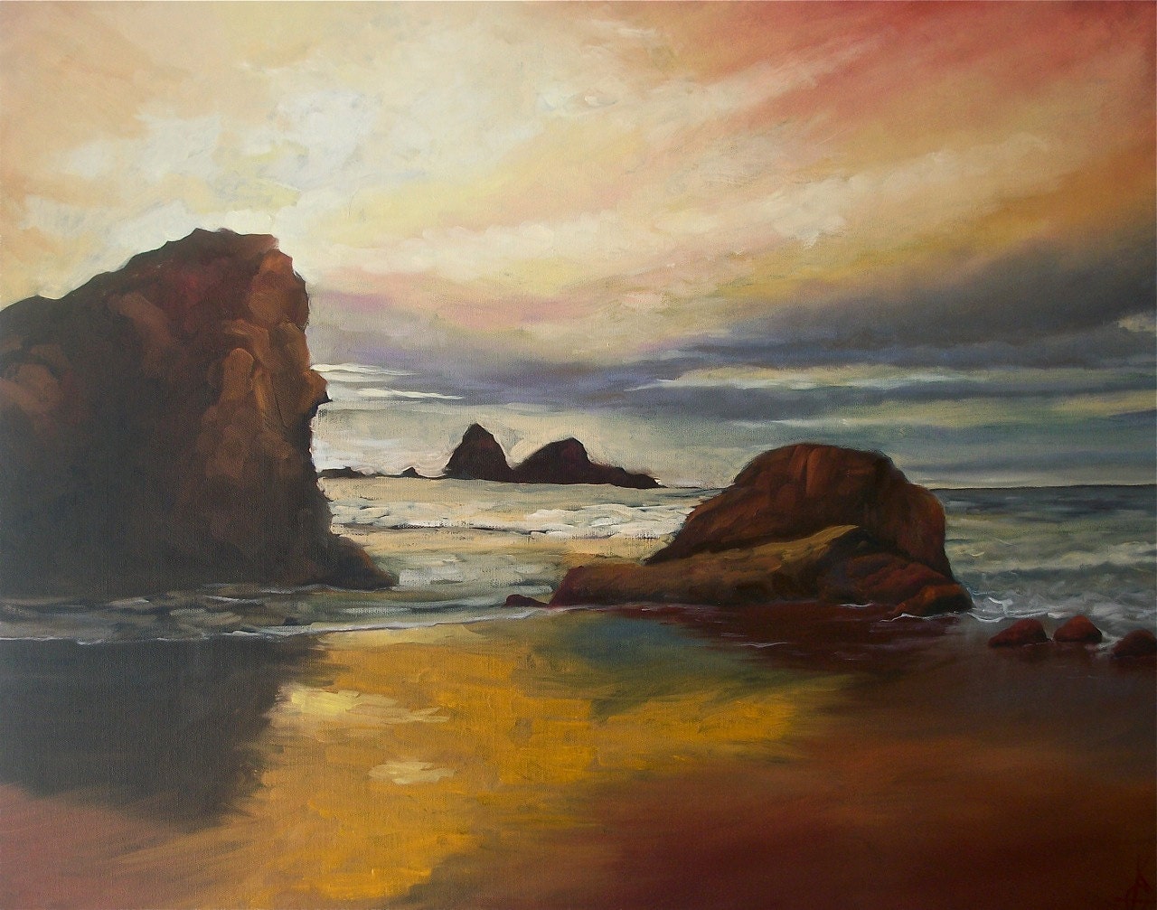 Rising Tide ORIGINAL Oil Painting 24X30