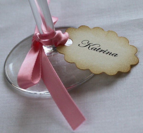 25 Custom Place Tags - Wedding Place Tags - Wedding Name tags