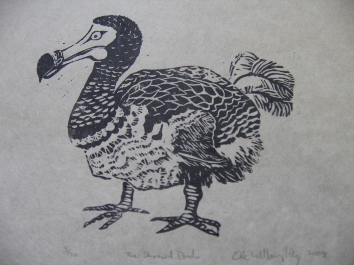 Shrewd Dodo Linocut- Limited Edition