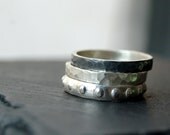 To the moon stacking silver rings, freeshippingfrance
