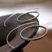Crop Circles silver and brass earrings, freeshippingfrance