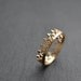 14k solid gold crown ring, wedding band, engagement ring,
