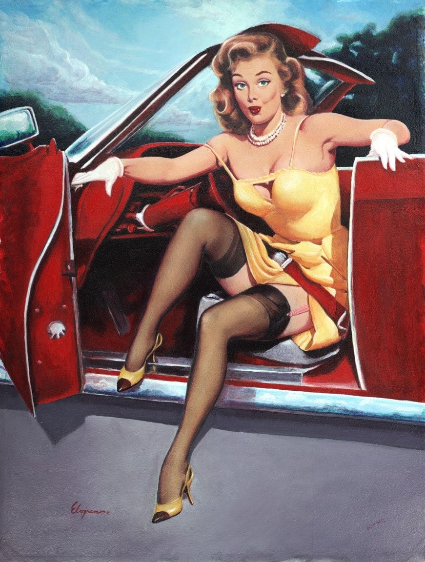 Pin Up Artist Gil Elvgren Carpys Cafe Racers