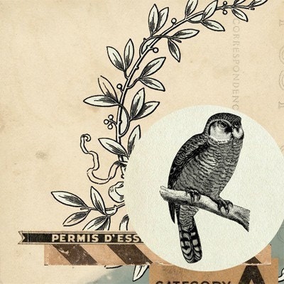 Vintage Forest- Digital PDF ACEO Tags for Download and Print