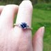 FREE SHIPPING - Sale Price - Estate 18K Tanzanite and Diamond Ring - Absolutely Stunning High Quality