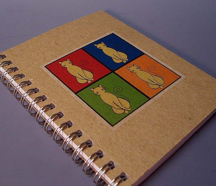 Kitty Cats Spiral Notebook - Recycled Paper