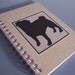 Pug Spiral Notebook - Recycled Paper