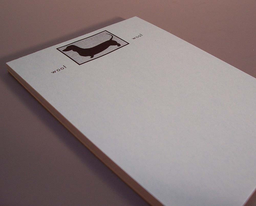 SALE - Dachshund Notepad - Recycled Paper