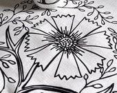 Ink Filigree - Linen Tea Towel
