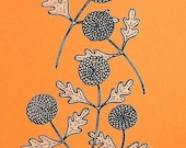 Chrysanthemums, Gocco print