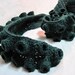 RESERVED - Tentacle Scarf in Hunter Green Wool