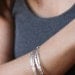 Stack Bangle in Sterling Silver