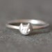 Baby Kitten Ring in Sterling Silver