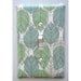 Light Switch Plate Cover, wall decor - blue and green leaves, feathers, nature, natural, whispy, light, earthy