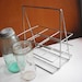 Milk Bottle Carrier - Antique Wire Crate, Tall Metal Organizer Caddy