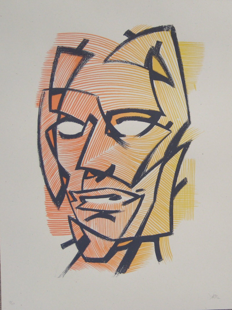 Carved limited edition screen print